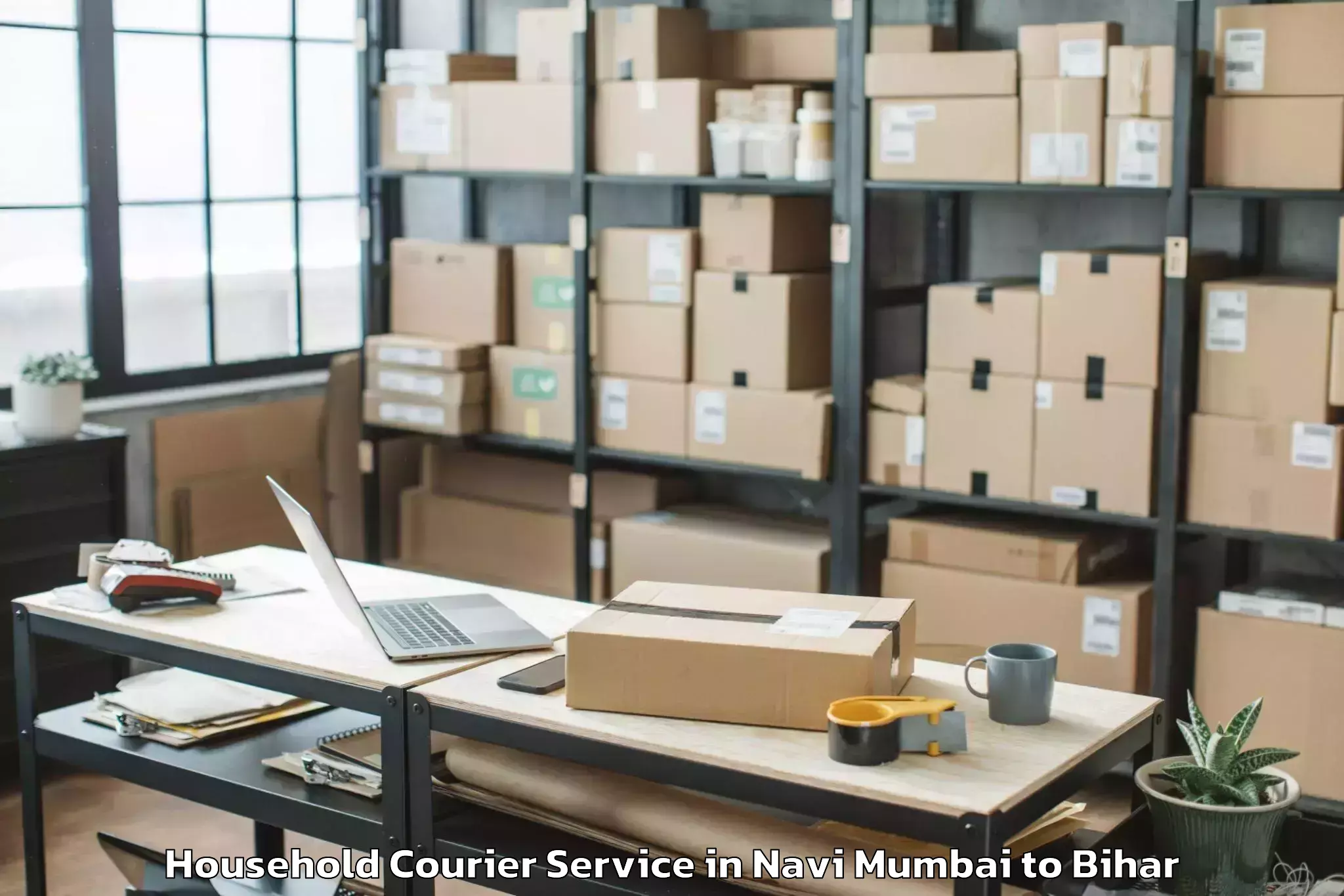 Reliable Navi Mumbai to Puraini Household Courier